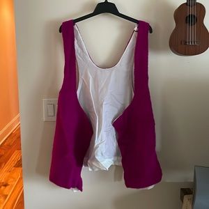 Fuzzy pink vintage vest